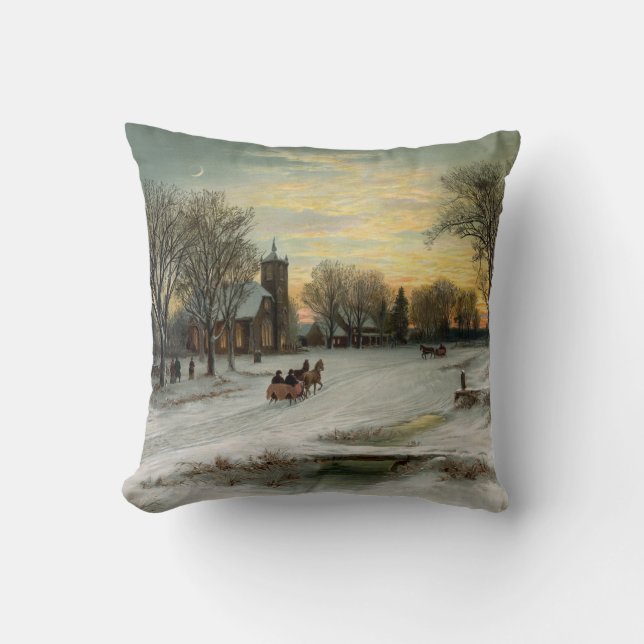 Almofada Pendente do ornamento da noite da véspera do natal (Frente)