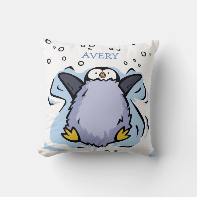 Almofada Penguin Pintinho Angel Cushion Personalizado (Frente)
