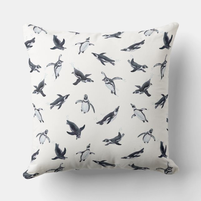 Almofada Penguin Squadron | Ocean Art Design (Verso)