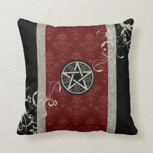 Almofada Pentacle gótico de Wiccan