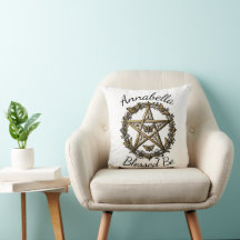 Pentagrama e Mariposa Arte Witchy Nome Personaliza