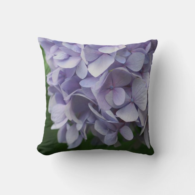 Almofada Pentes de Hydrangea Azul Fecham (Frente)