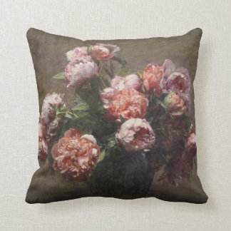 Almofada Peônias por Henri Fantin-Latour Travesseiro decora