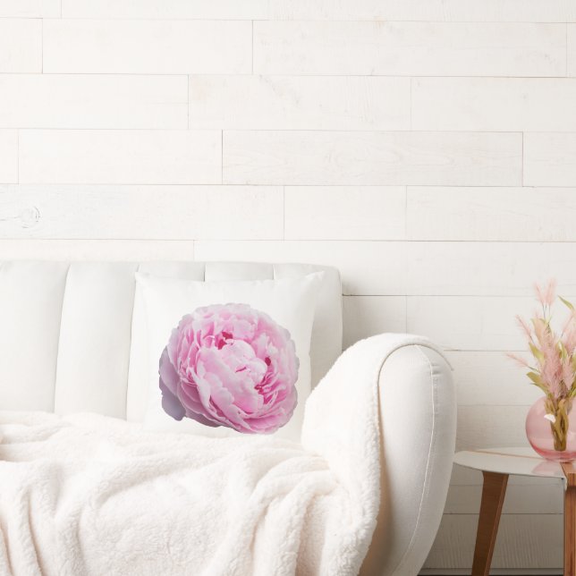 Almofada Peony Blossom Rosa Para Flor E Lover De Jardim (Sofá)