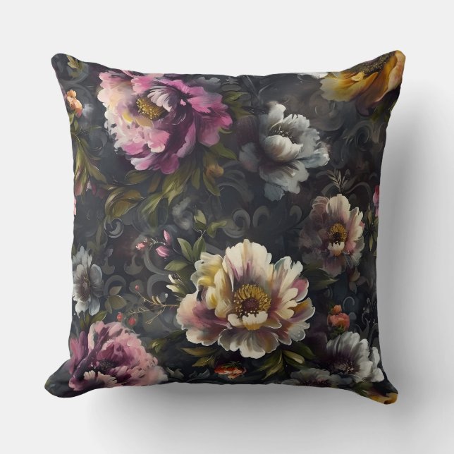 Almofada Peony Noel Botanical espumante (Frente)