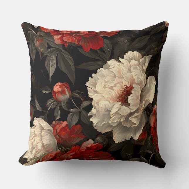 Almofada Peony Noel Botanical espumante (Frente)