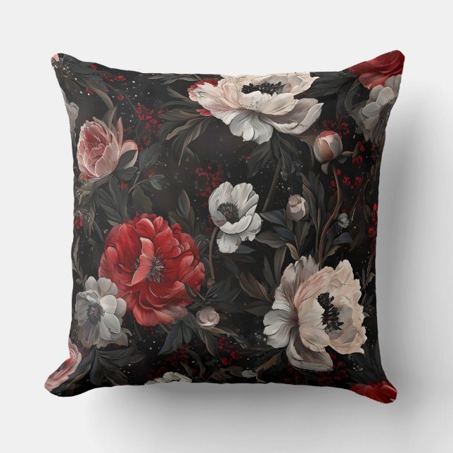 Almofada Peony Noel Botanical espumante (Frente)