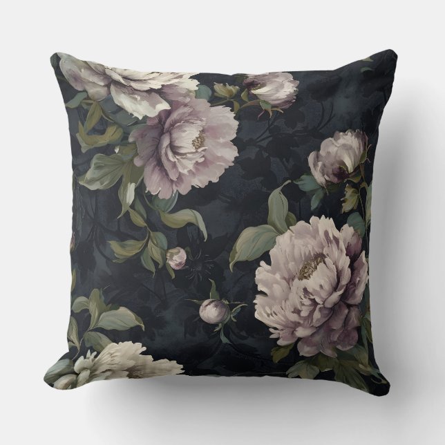 Almofada Peony Noel Botanical espumante (Frente)