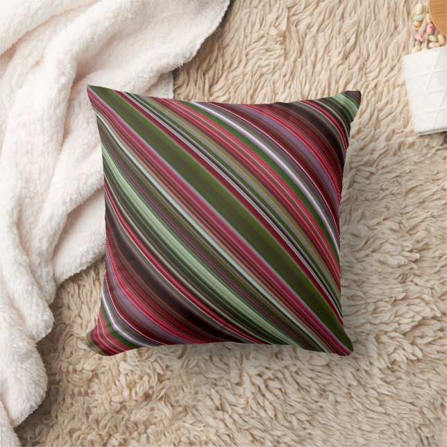 Almofada Pequena Greve Vermelha e Verde Berries e Xadrez (Cobertor)