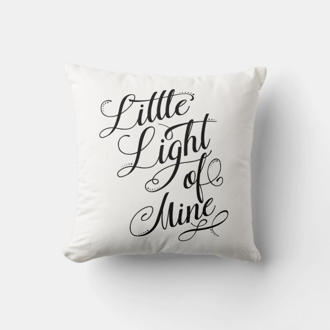 Almofada Pequena Luz Da Minha Tipografia (Frente)