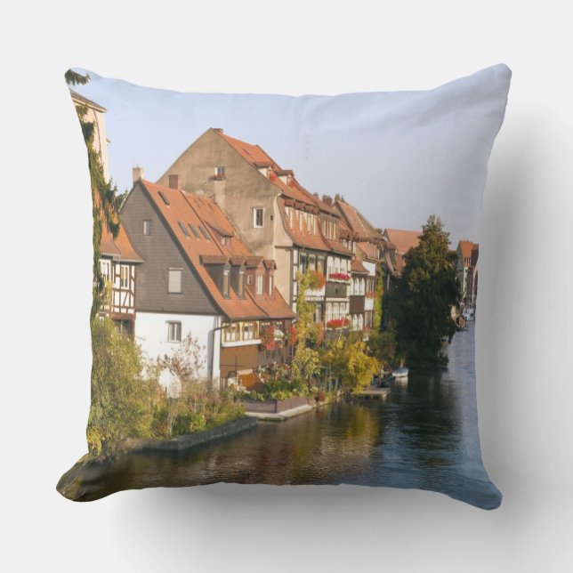 Almofada Pequena Veneza (Klein Venedig) e Rio Regnitz (Frente)