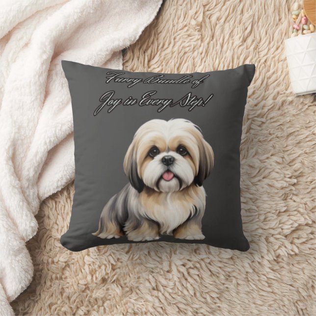 Almofada Pequeno Amigo de Furto: Castanho-claro e Pup branc (Cobertor)