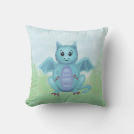 Almofada pequeno dragão azul