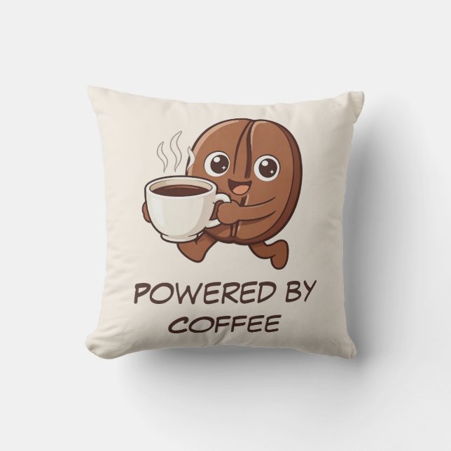 Almofada Pequeno Kaka – Movido a Café (Frente)