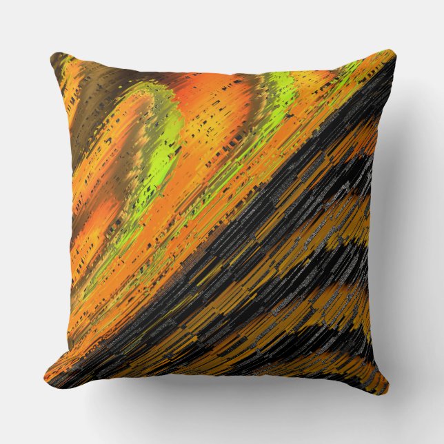 Almofada Pequeno mosaico amarelado amassado e deformado (Frente)