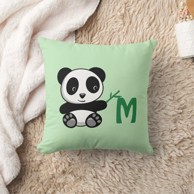 Almofada Pequeno Panda Bamboo Bastão Bonograma Verde (Cobertor)