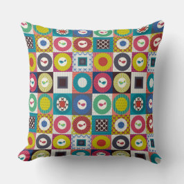 Almofada pequeno quadrado de pássaros pequeno