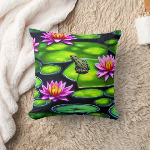 Almofada Pequeno Sapo no Lily Pad