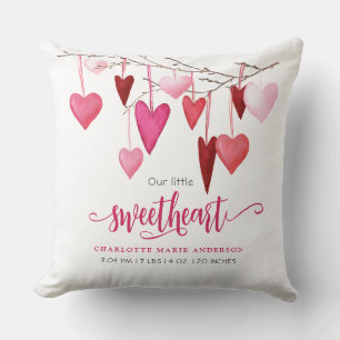 Almofada Pequeno Sweetheart Pink Heart Nursery
