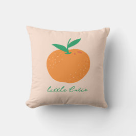Almofada Pequeno Travesseiro decorativo de Bebê Laranja Cut