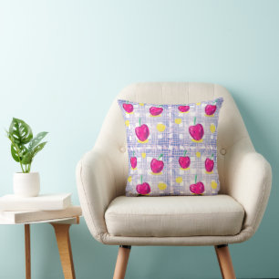 Almofada Pequeno Travesseiro decorativo de Cereja Rosa