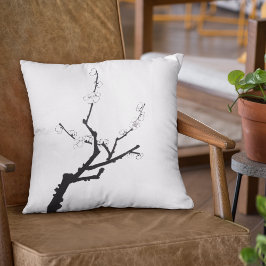Almofada Pequeno Travesseiro decorativo de galho com flores