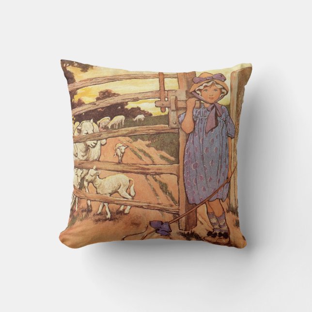 Almofada Pequeno Travesseiro Quadrado de Rhyme no Enfermeir (Frente)