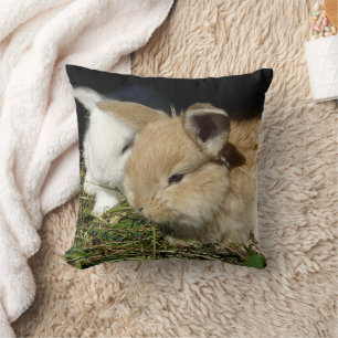 Almofada Pequenos coelhos fofos bonitos