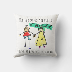 Almofada Perfeito Um Para O Outro Casal Romântico