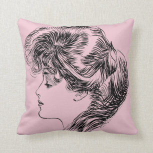 Almofada Perfil de uma menina de Gibson, 1903