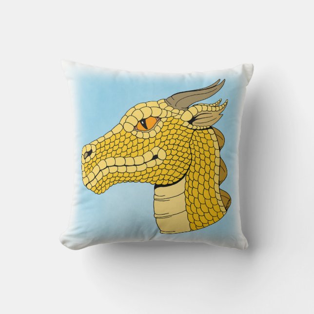 Almofada Perfil do Dourado Dragão (Frente)