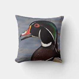 Almofada Perfil do pato de madeira
