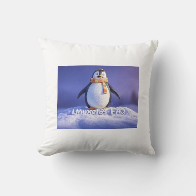 Almofada Perguntas frequentes sobre Linuxeros (Frente)