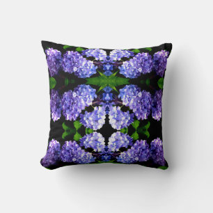 Almofada Periwinkle Hydrangeas mandala