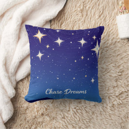 Almofada Perseguir Sonhos Noite Céu Estrelado