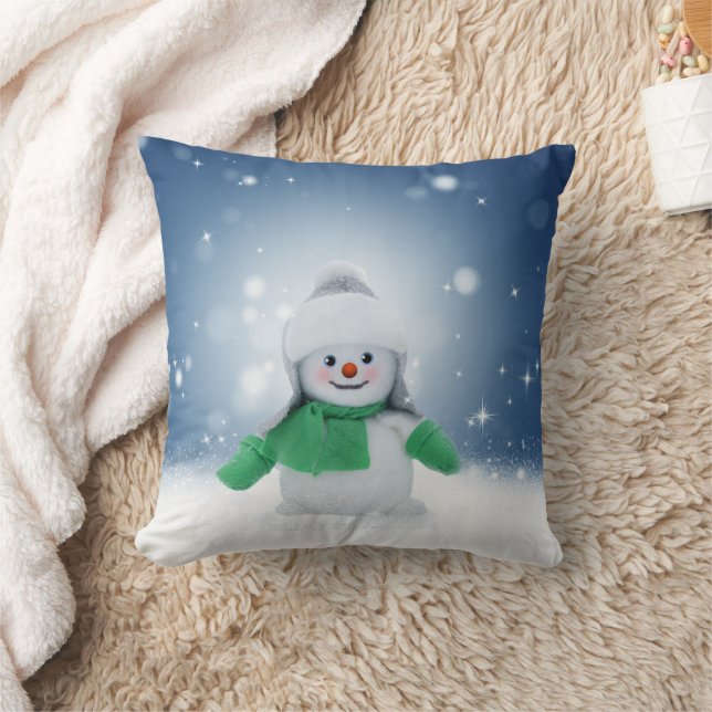 Almofada Personagem adorável de boneco de neve de Natal do  (Cobertor)
