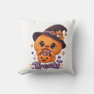 Almofada Personagem de Abóbora Fofa 🎃🧡