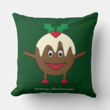 Personagem de desenho animado de pudim de Natal