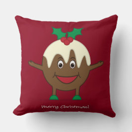 Almofada Personagem de desenho animado de pudim de Natal