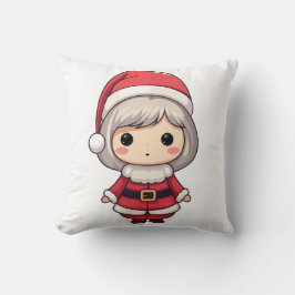 Almofada Personagem Fofo da Sra. Claus em Chibi