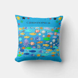 Almofada Personalised cushion - fish design - present idea 