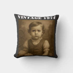 Almofada Personalização da Imagem de Infância e Vintagem de