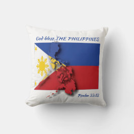 Almofada Personalização da script FILIPINO FLAG Filipinas