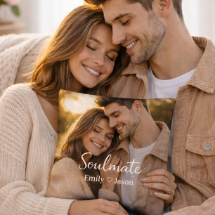 Almofada Personalizada com Foto de Casal Romântico