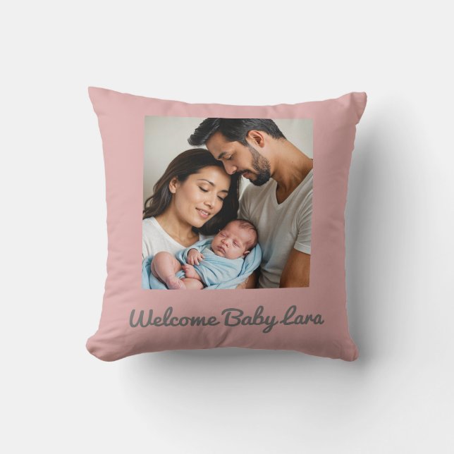 almofada personalizada com nome e foto da menina b (Frente)
