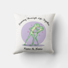 Almofada Personalizada de Casal de Rãs