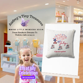 Almofada Personalizada minha rua 4 de julho Travesseiro beb