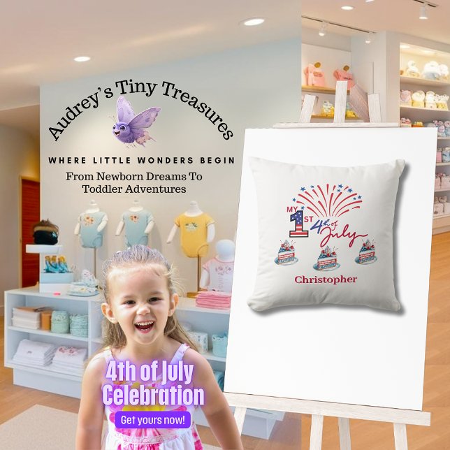 Almofada Personalizada minha rua 4 de julho Travesseiro beb (Criador carregado)