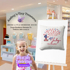 Almofada Personalizada minha rua 4 de julho Travesseiro beb