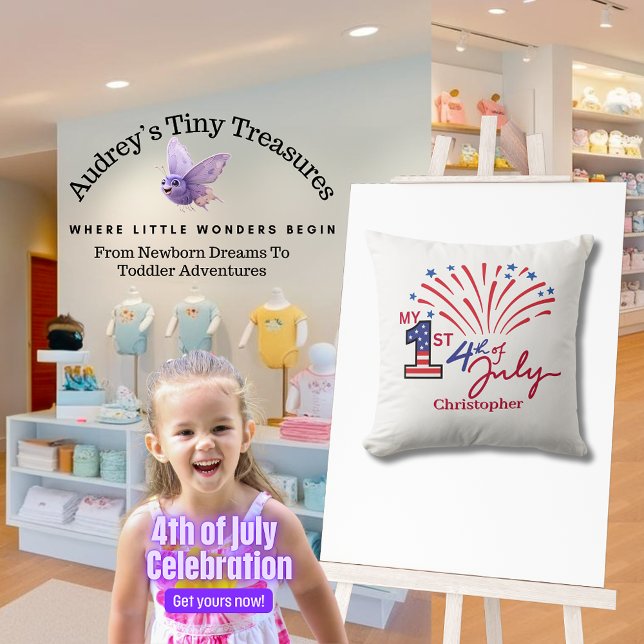 Almofada Personalizada minha rua 4 de julho Travesseiro beb (Criador carregado)